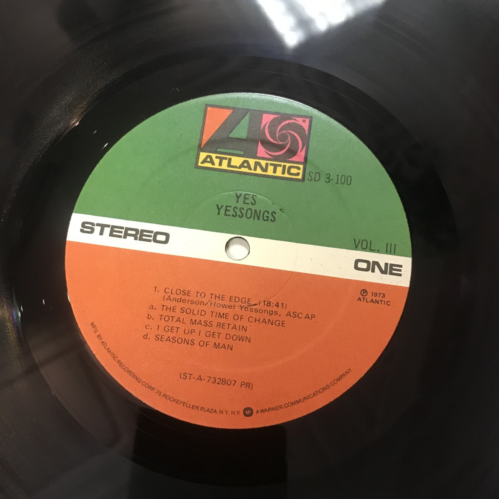 Yes - Yessongs - SD 3 100 - Vinyl LP (USED)