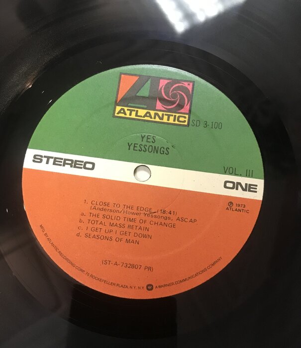 Yes - Yessongs - SD 3 100 - Vinyl LP (USED)