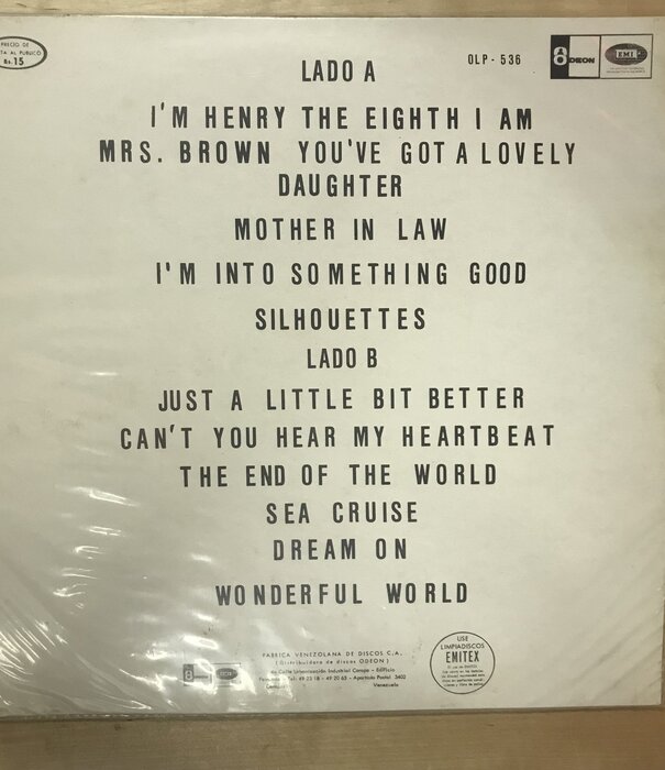 Herman’s Hermits - Best Of (Venezuela) - OLP536 - Vinyl LP (USED)