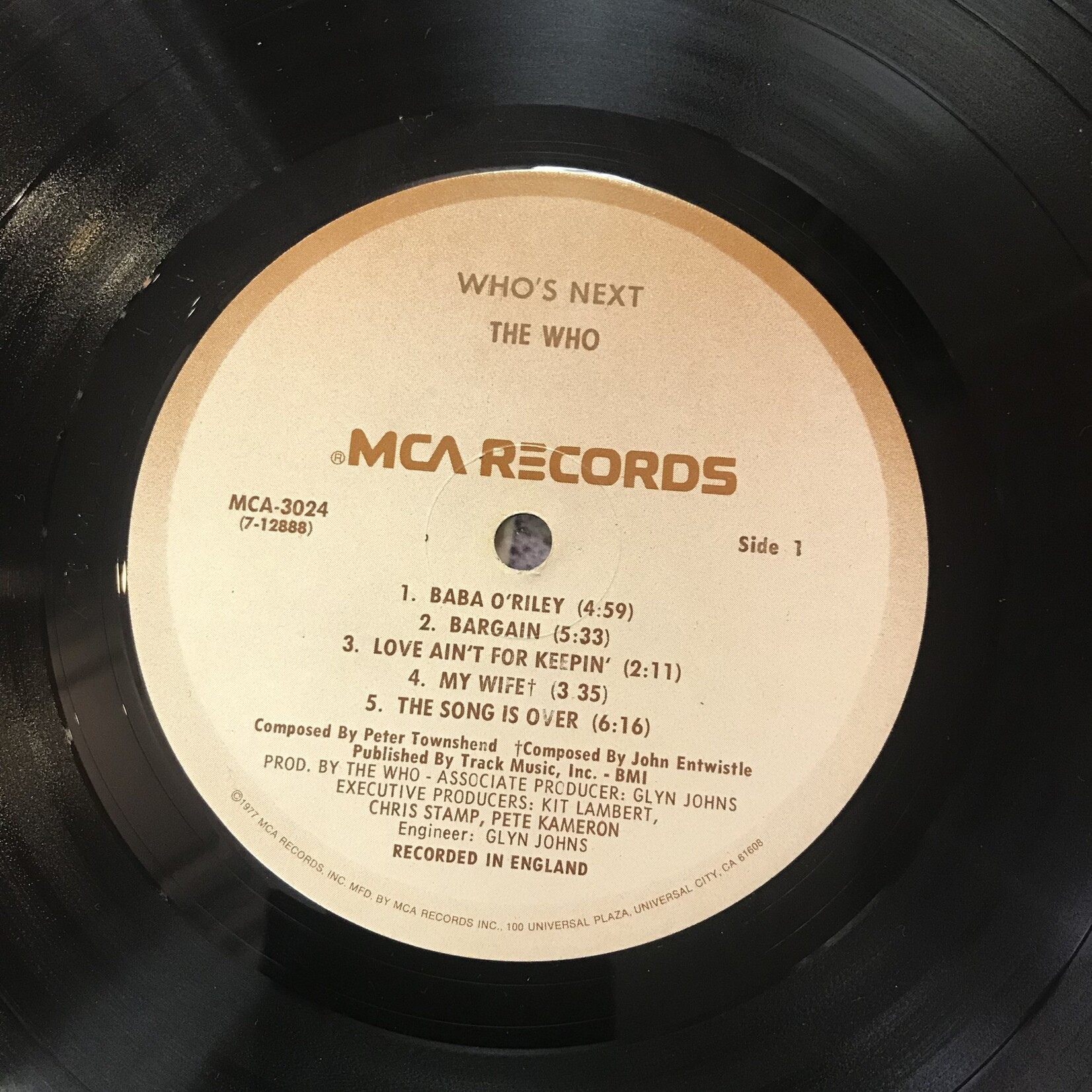 Who -Who’s Next (1977 RE) - MCA 3024 - Vinyl LP (USED)