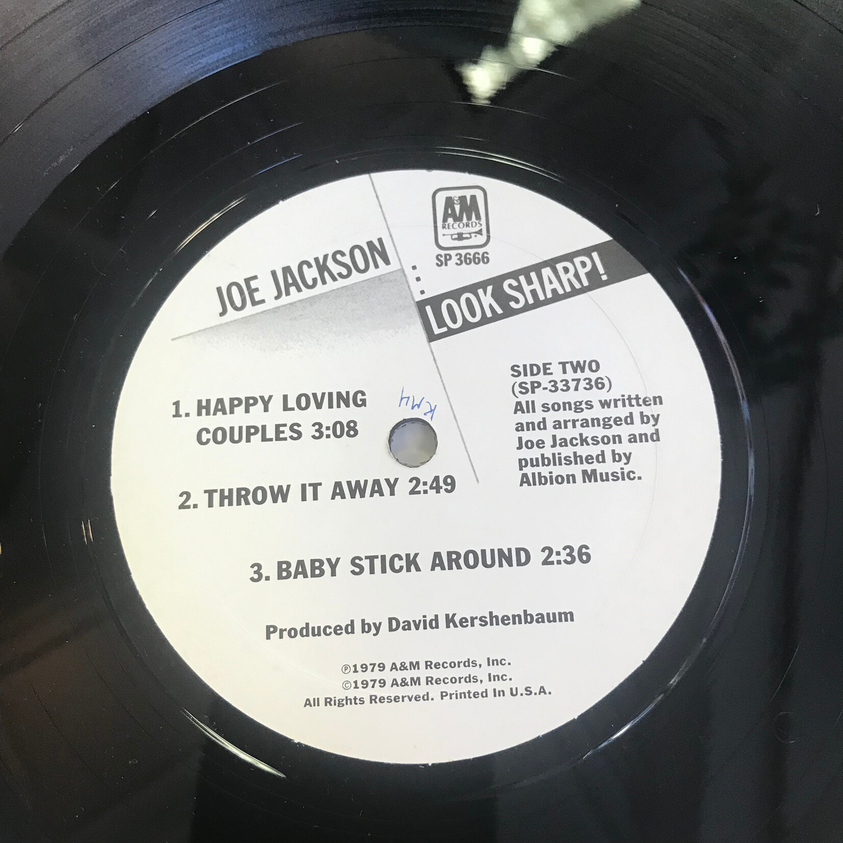 Joe Jackson - Look Sharp - SP 3666 - Vinyl 10-Inch LP w/ Button (USED)
