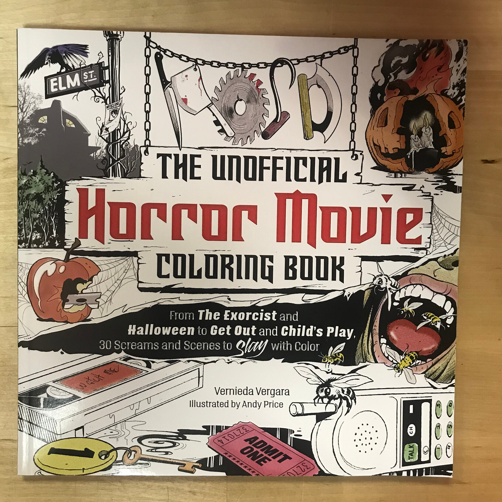 Vernieda Vergara - The Unofficial Horror Movie - Coloring Book (NEW)