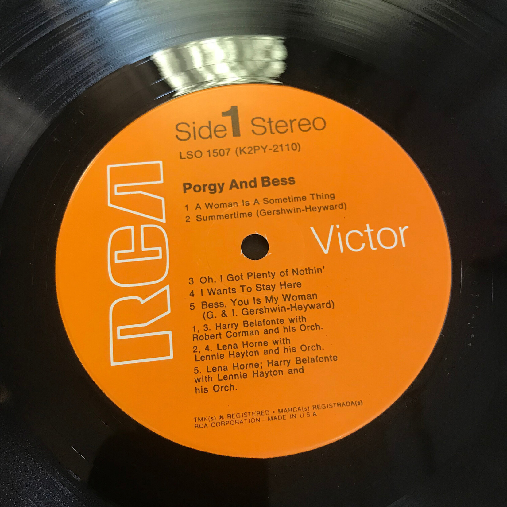 Lena Horne, Harry Belafonte - Porgy And Bess (1970s RE) - LSO 1507 - Vinyl LP (USED)