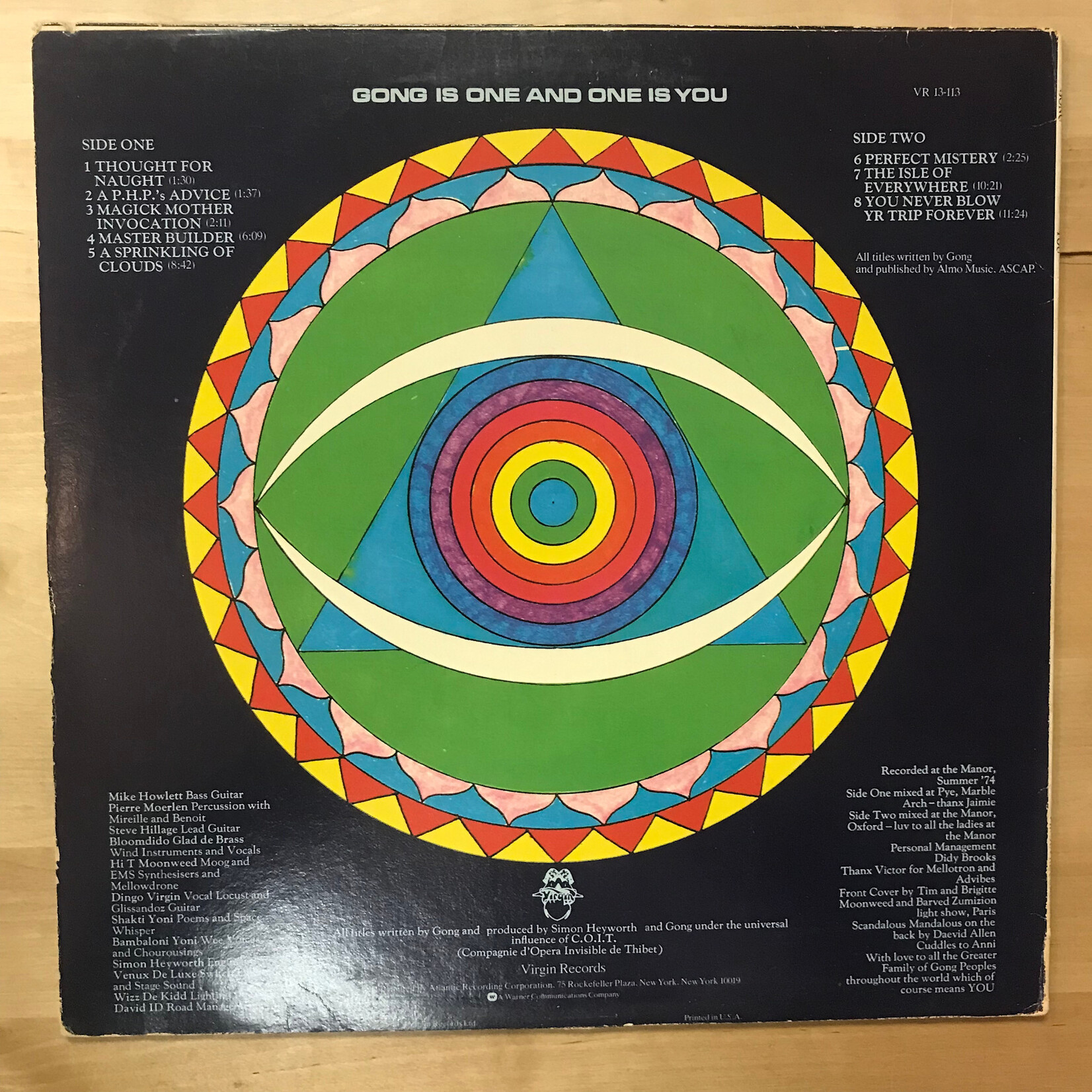 Gong - You - VR 13 113 (1974 RE) - Vinyl LP (USED)