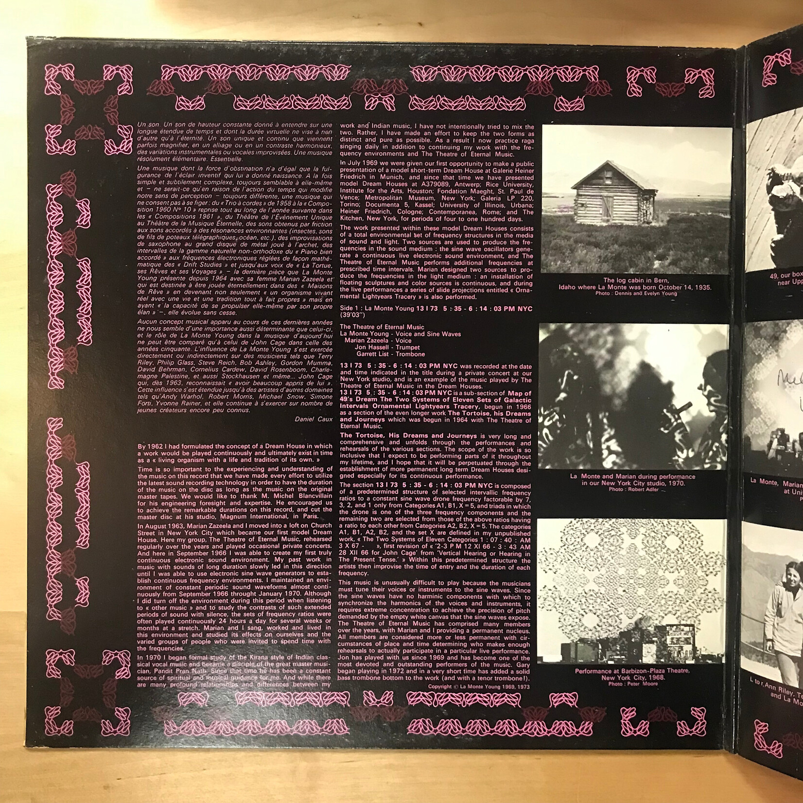 La Monte Young, Marian Zazeela, The Theatre Of Eternal Music – Dream House 78'17" (FRANCE 1973) - 83.510 - Vinyl LP (USED)