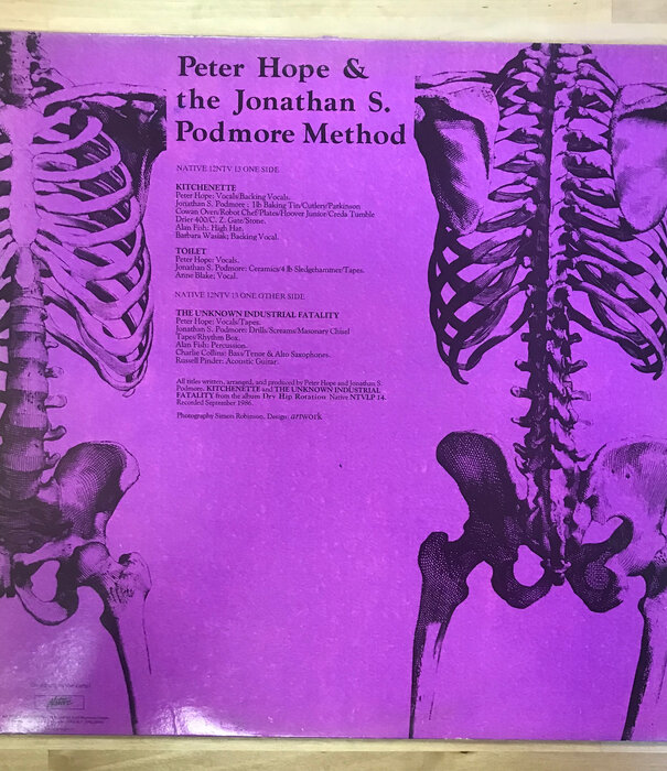 Peter Hope & The Jonathan S. Podmore Method – Kitchenette / The Unknown Industrial Fatality - 12NTV 13 - Vinyl 12-Inch Single (USED)