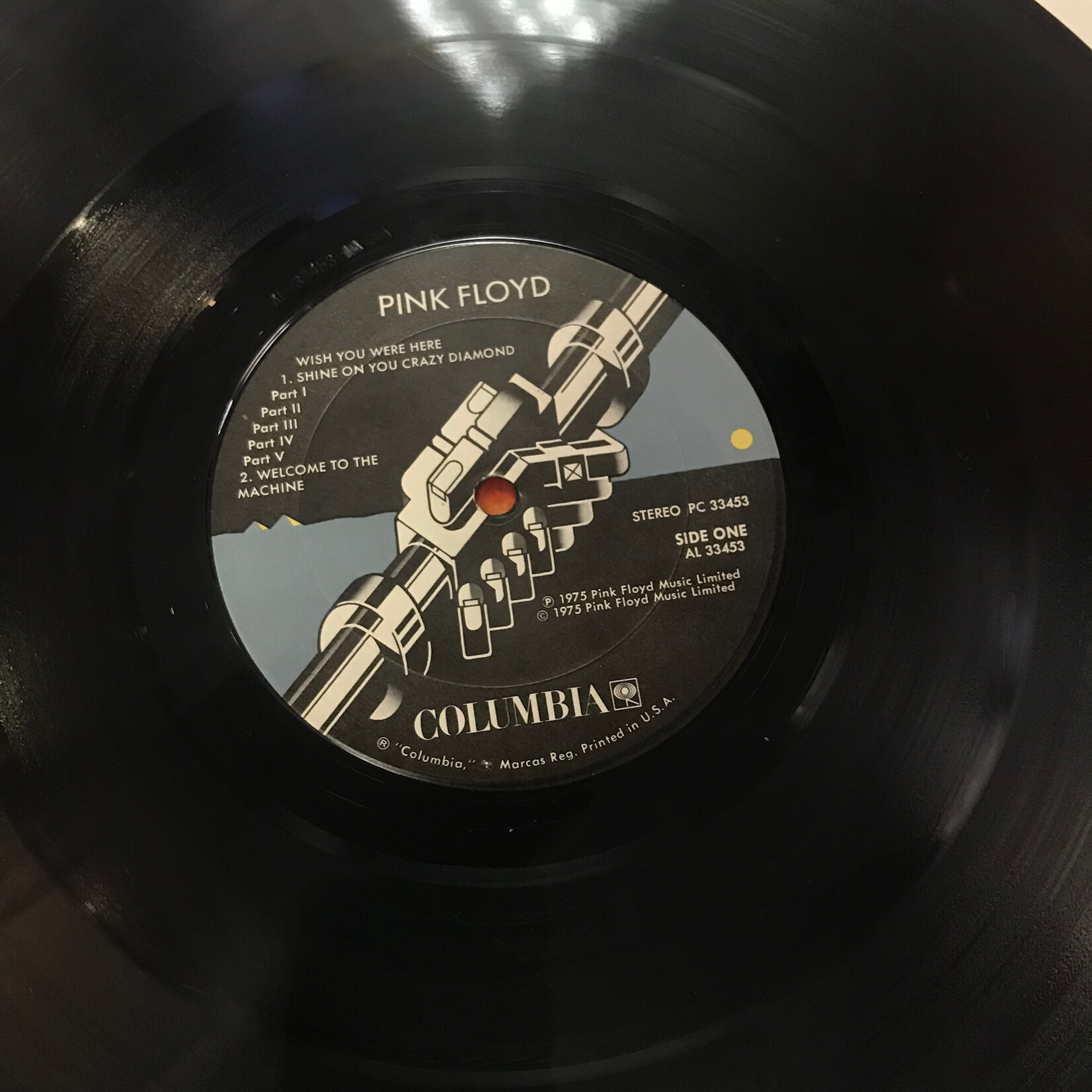 Pink Floyd - Wish You Were Here (Promo - No Blue Shrink or Postcard) - PC 33453 - Vinyl LP (USED)