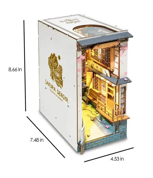 DIY Book Nook Kit: Sakura Densya - Hobby Kit (NEW)