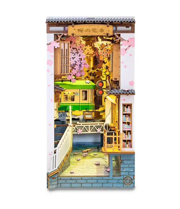 DIY Book Nook Kit: Sakura Densya - Hobby Kit (NEW)