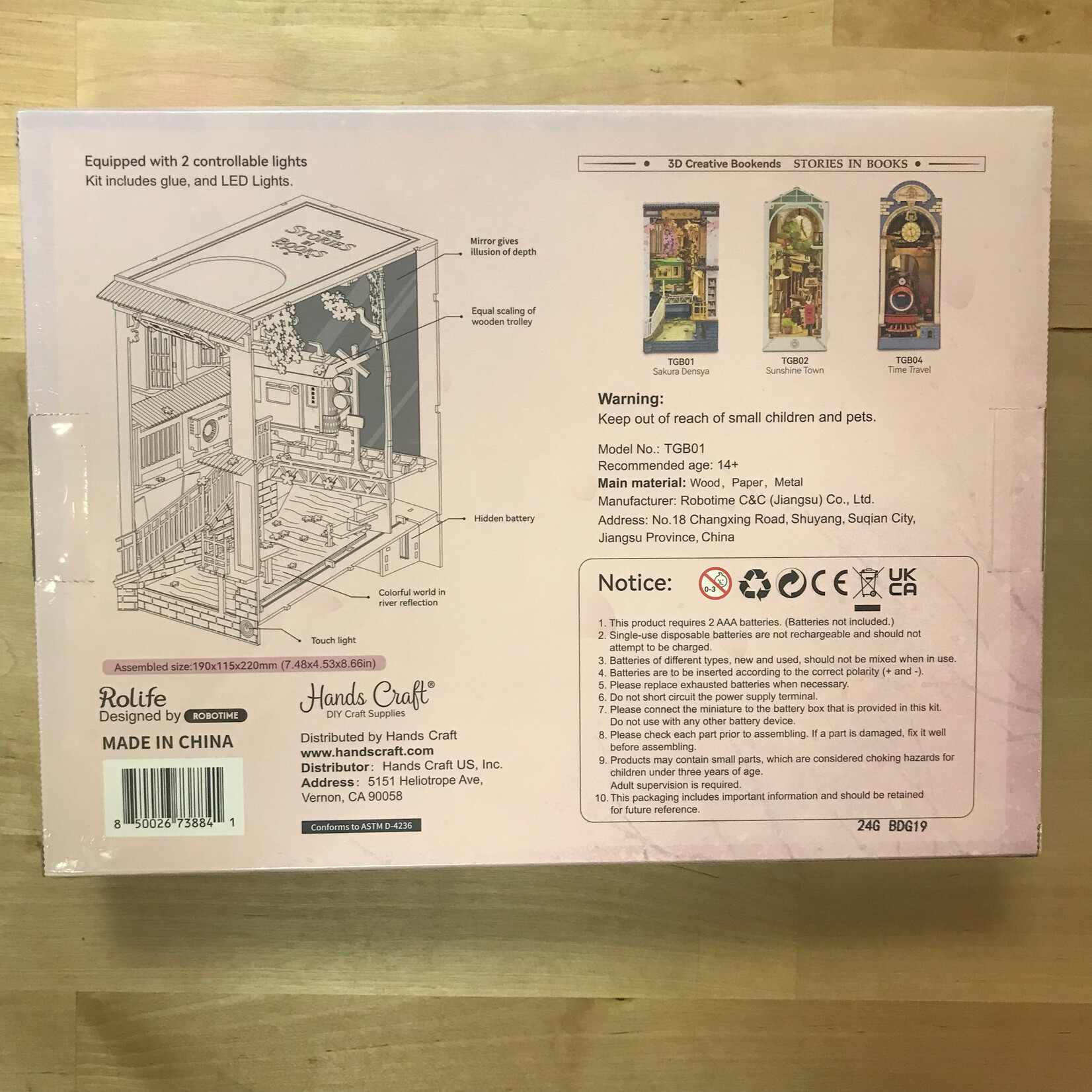 DIY Book Nook Kit: Sakura Densya - Hobby Kit (NEW)