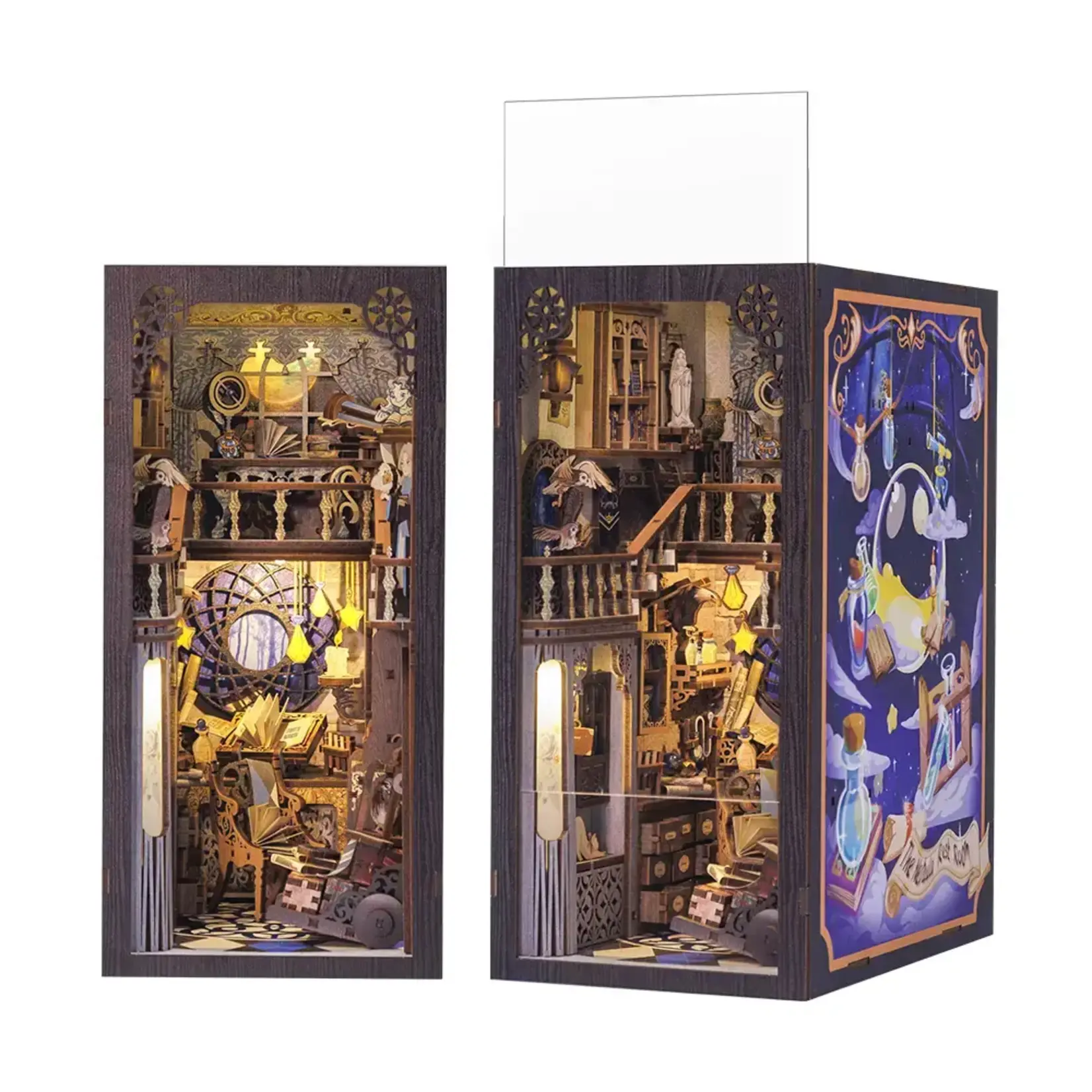Diy Book Nook Kit: Nebula Common Room with Dust Cover - Hooby Kit (NEW)