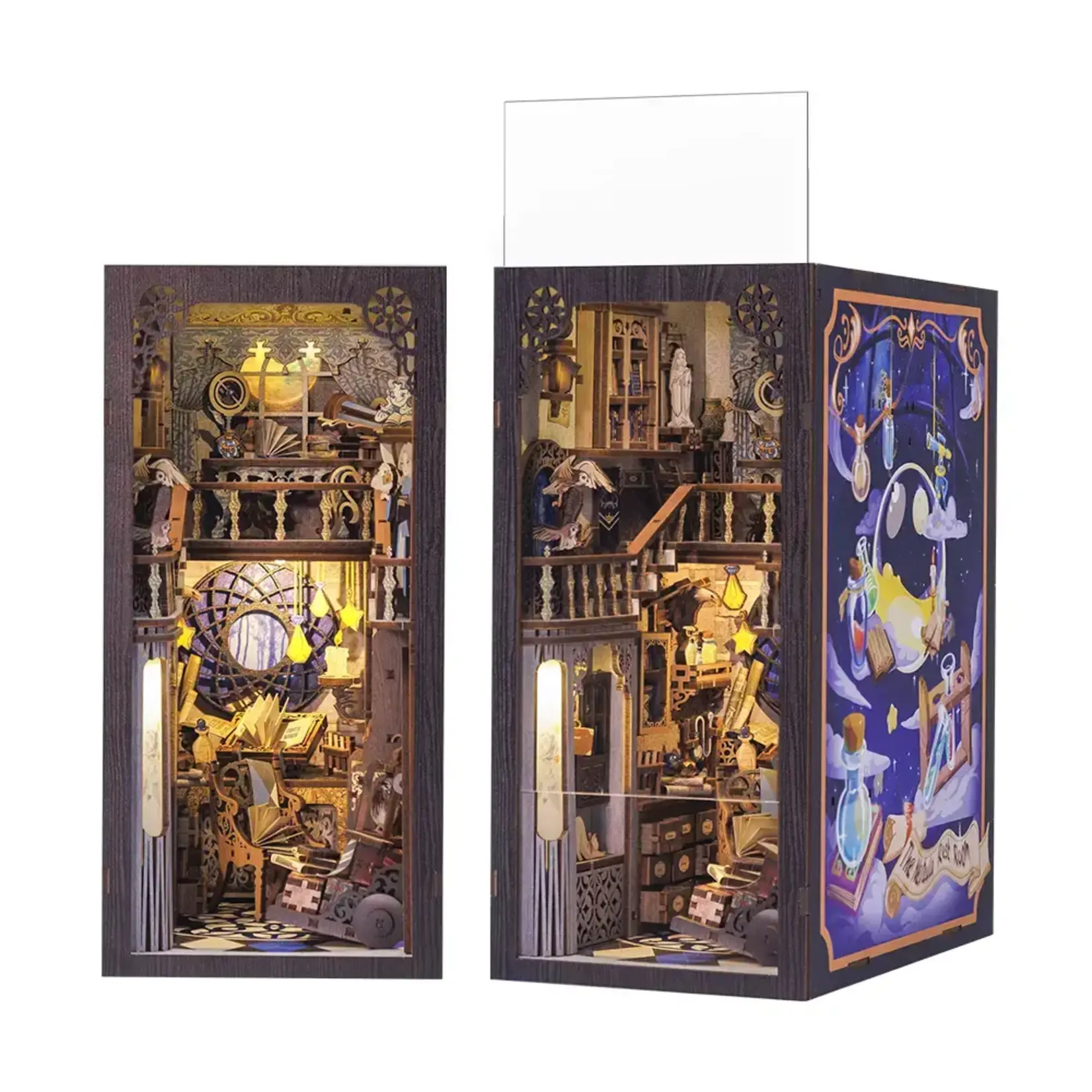Diy Book Nook Kit: Nebula Common Room with Dust Cover - Hooby Kit (NEW)