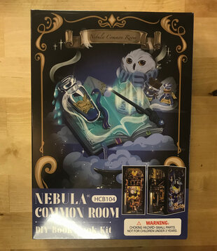 Diy Book Nook Kit: Nebula Common Room with Dust Cover - Hooby Kit (NEW)