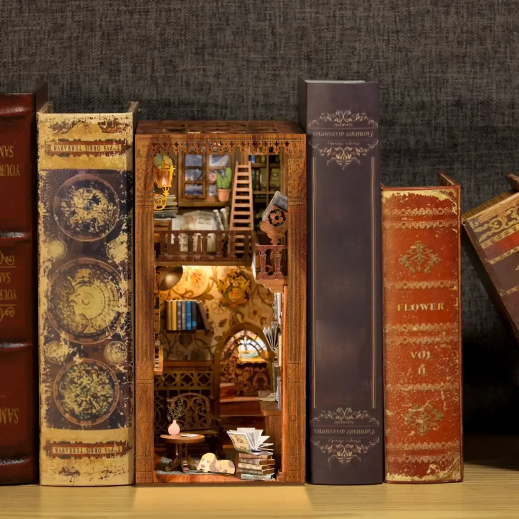Diy Book Nook Kit: Eternal Bookstore with Dust Cover - Hobby Kit (NEW)