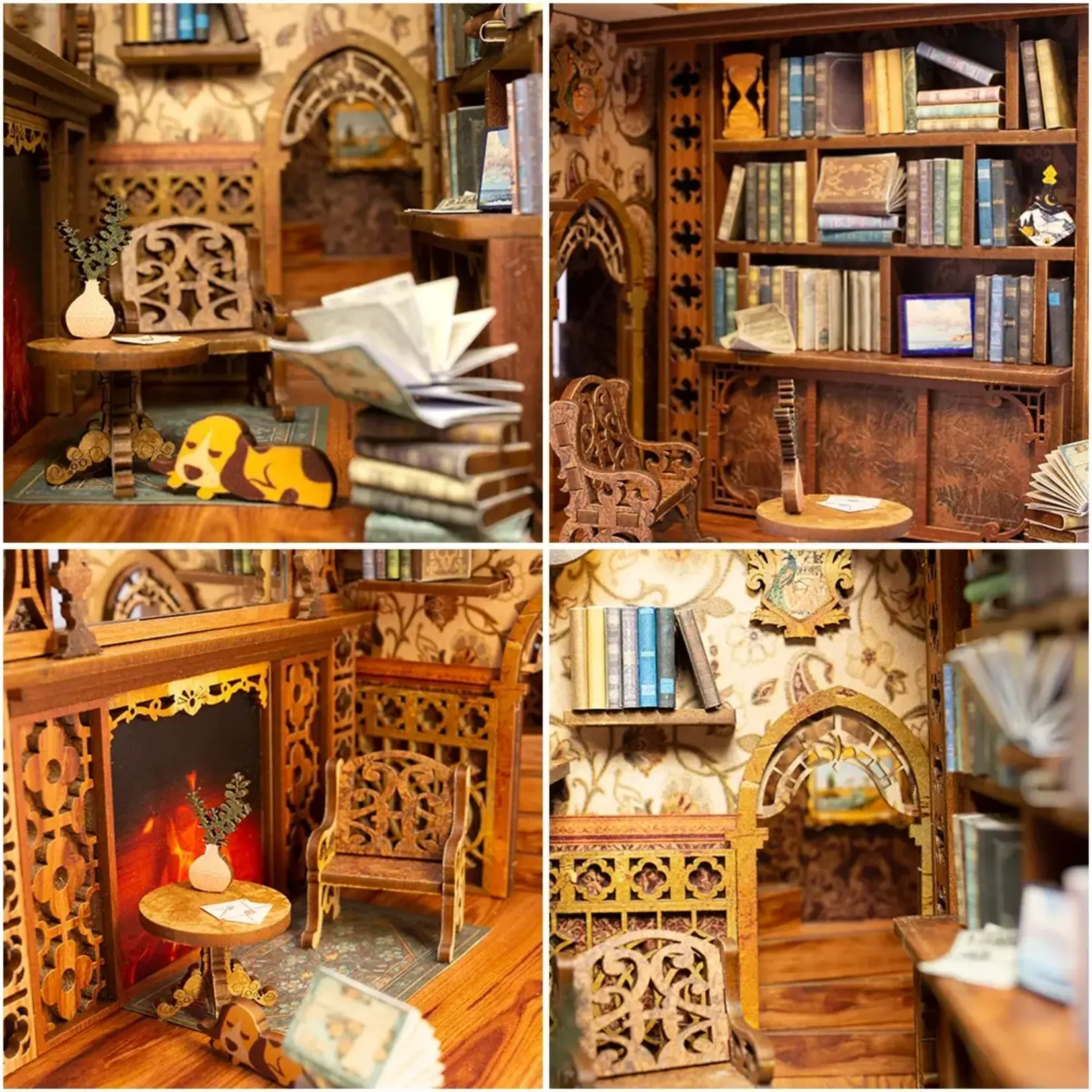 Diy Book Nook Kit: Eternal Bookstore with Dust Cover - Hobby Kit (NEW)