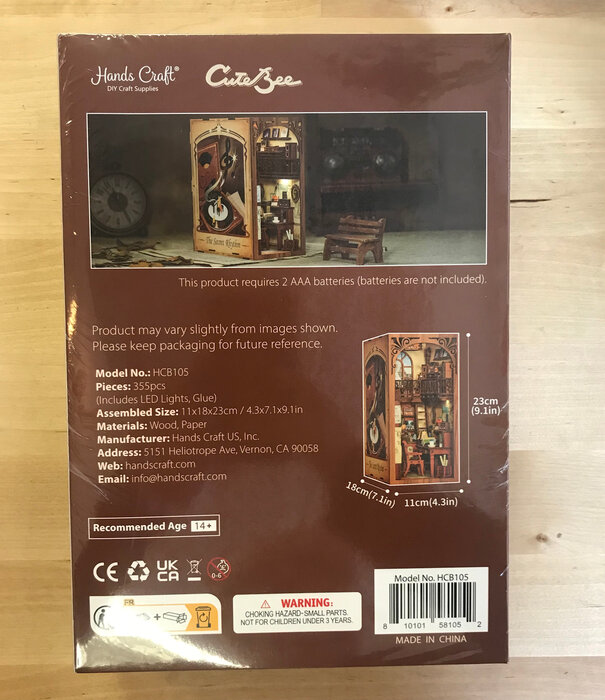 Diy Book Nook Kit: the Secret Rhythm with Dust Cover - Hobby Kit (NEW)