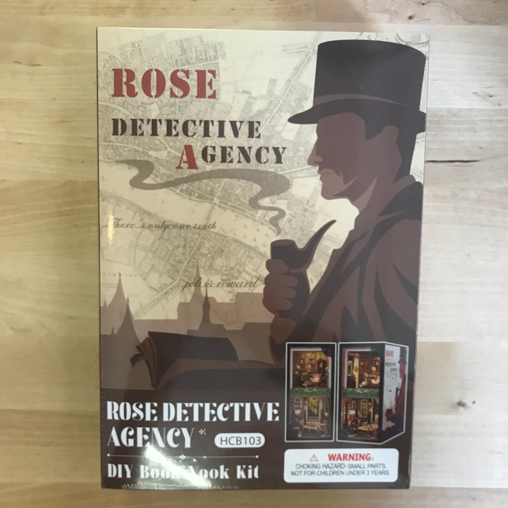 Diy Book Nook Kit: Rose Detective Agency with Dust Cover - Hobby Kit (NEW)