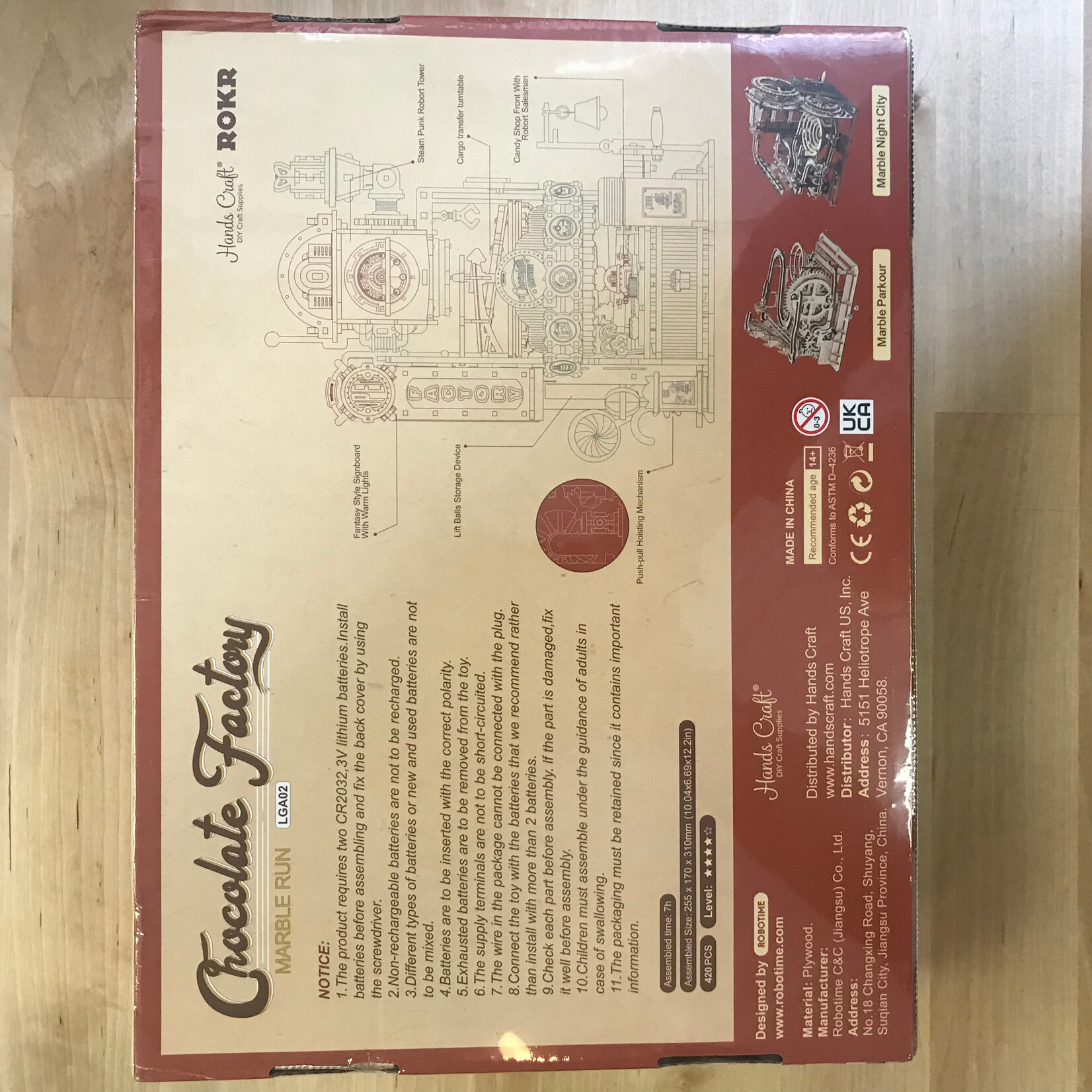 Diy Marble Run: Chocolate Factory - Hobby Kit (NEW)