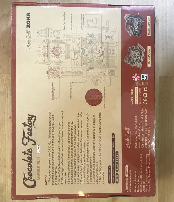 Diy Marble Run: Chocolate Factory - Hobby Kit (NEW)