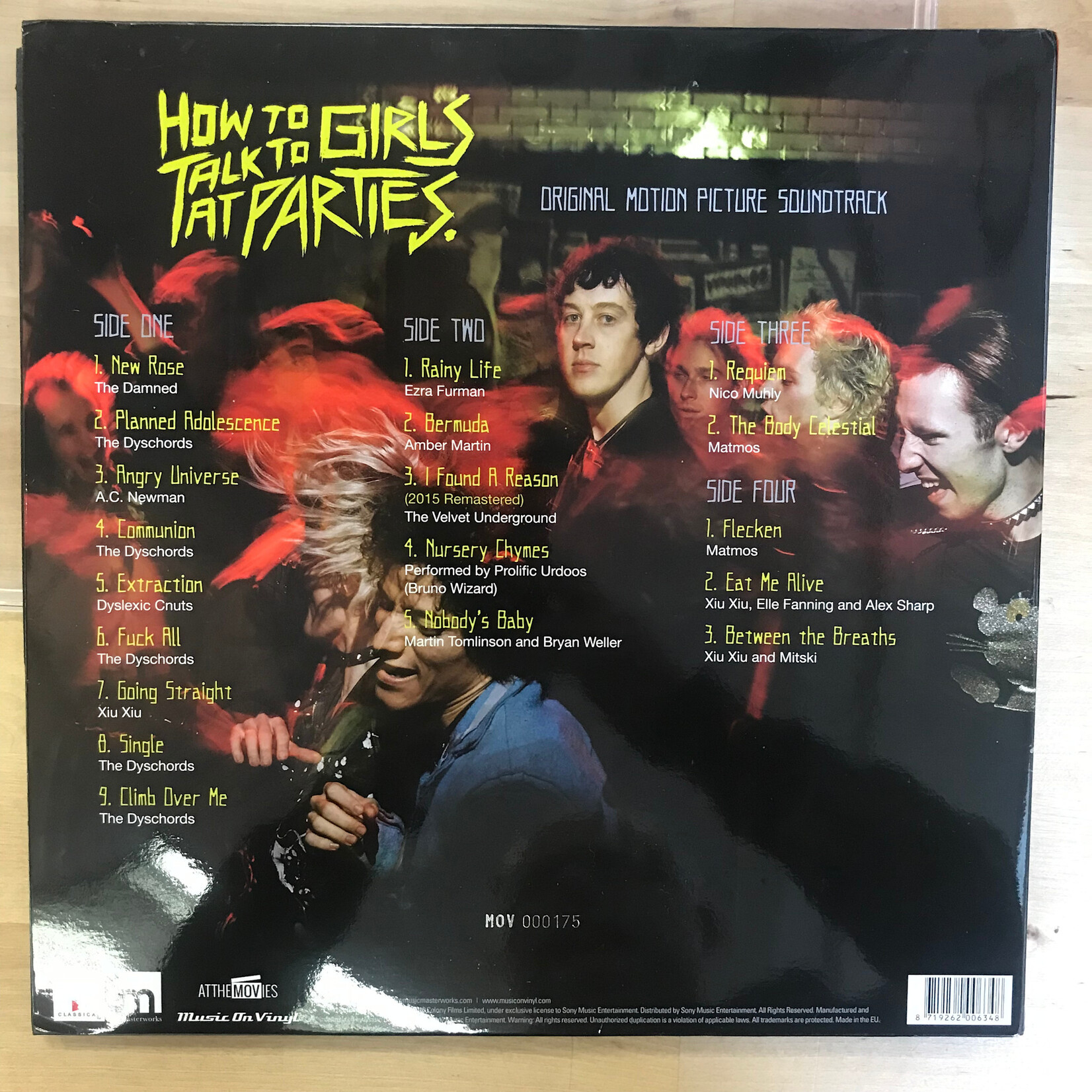 How To Talk To Girls At Parties (SIGNED BY NEIL GAIMAN / JOHN MITCHELL) - Original Motion Picture Soundtrack - MOVATM196 - Vinyl LP (USED)