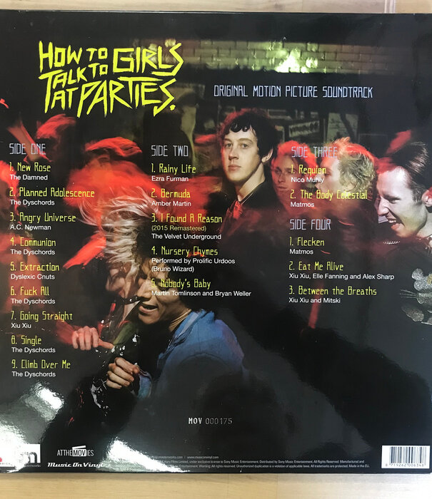 How To Talk To Girls At Parties (SIGNED BY NEIL GAIMAN / JOHN MITCHELL) - Original Motion Picture Soundtrack - MOVATM196 - Vinyl LP (USED)