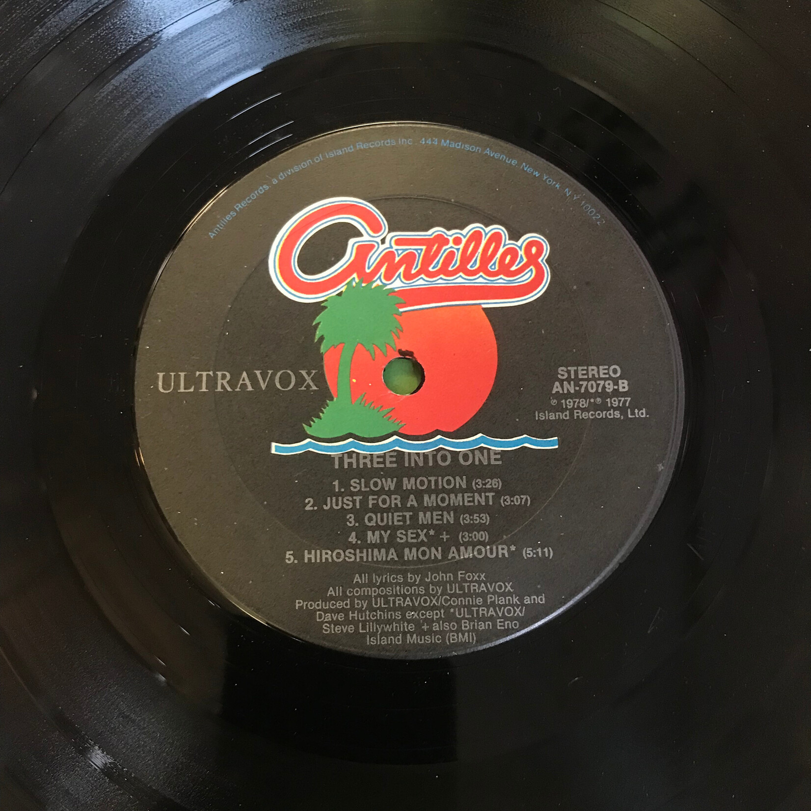 Ultravox - Three Into One - AN7079 - Vinyl LP (USED)