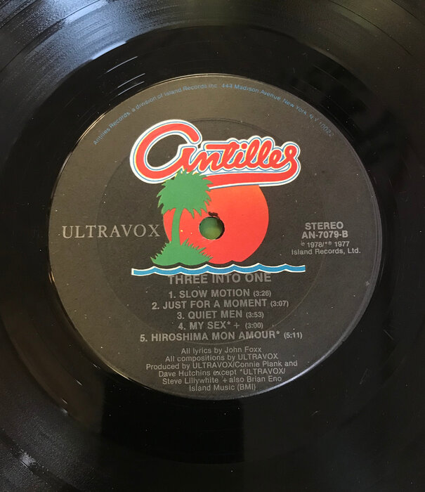 Ultravox - Three Into One - AN7079 - Vinyl LP (USED)