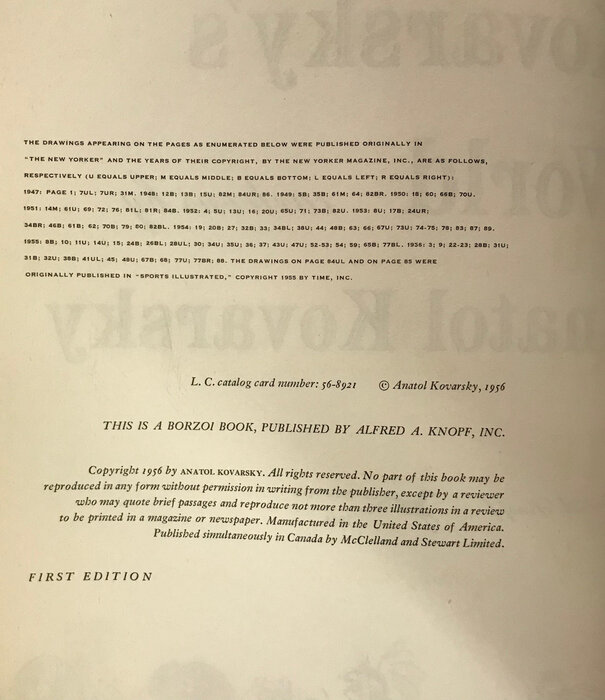 Anatol Kovarsky - Kovarsky’s World - Hardback (USED)