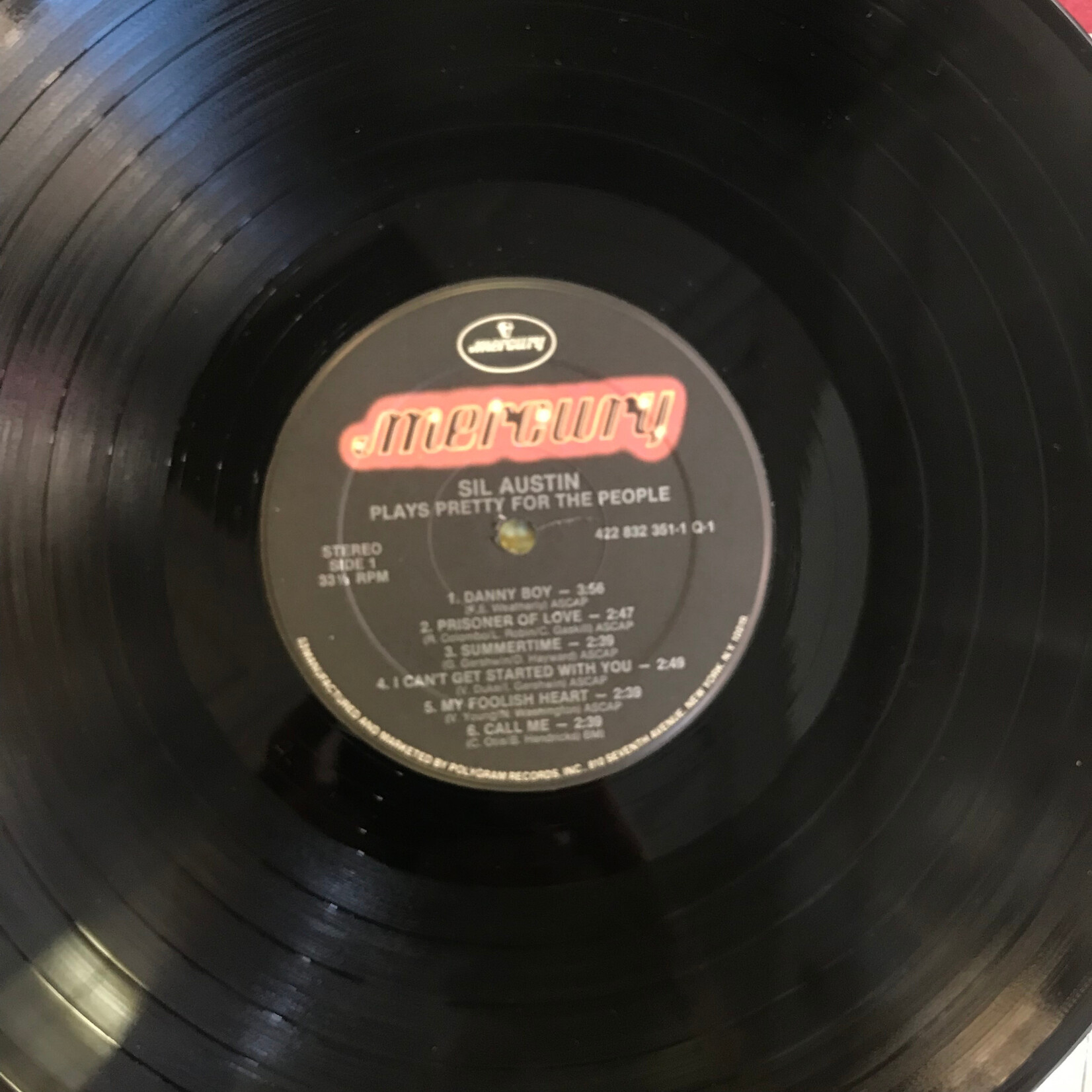 Sil Austin - Plays Pretty For The People (1987 RE) - 422 832 351 1 Q1 - Vinyl LP (USED)