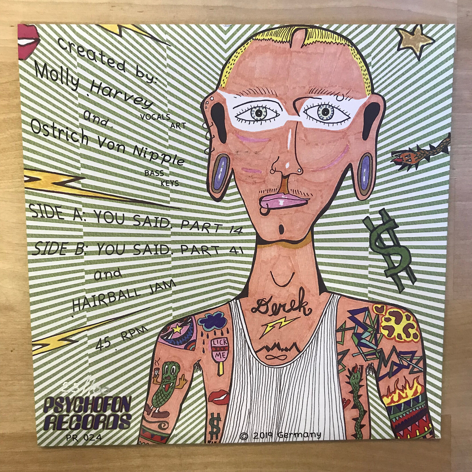 Harvey & Nipple - You Said, Part 14/41 (NUMBERED / MAGENTA) - PR 024 - Vinyl 45 (USED)