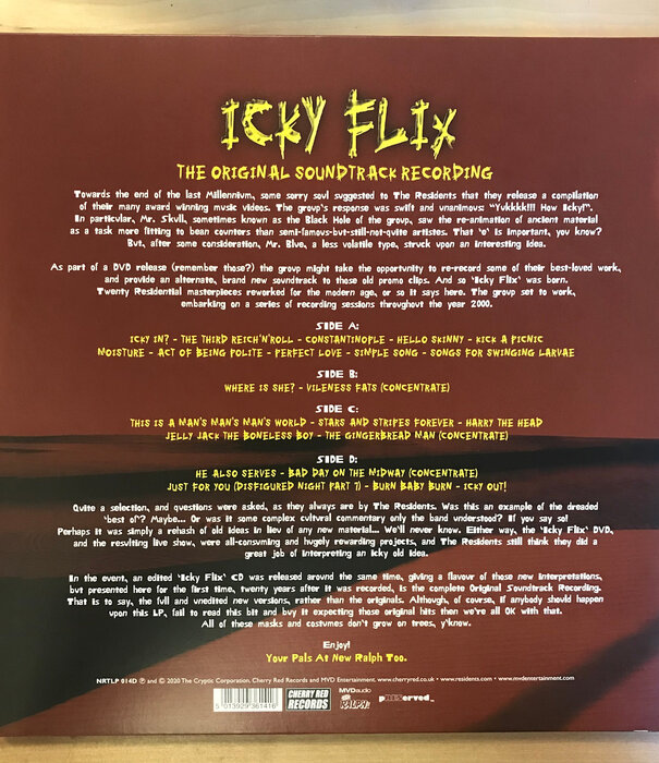 Residents - Icky Flix (The Original Soundtrack Recording) - NRTLP 014D - Vinyl LP (USED)