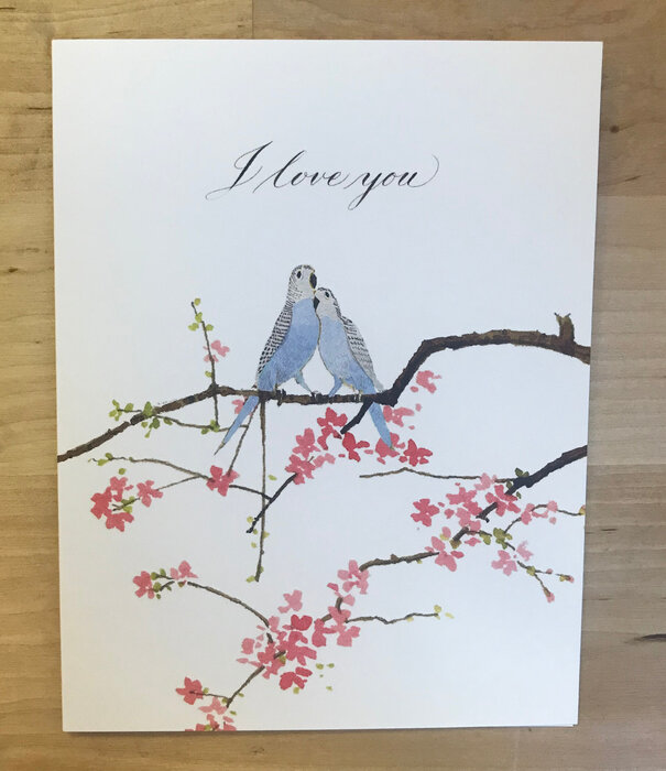 Lovebirds - Valentine’s Day Card - Greeting Card (NEW)