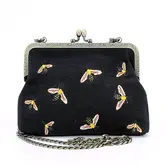 Bees (Black and Yellow) - Kisslock Bag (NEW)