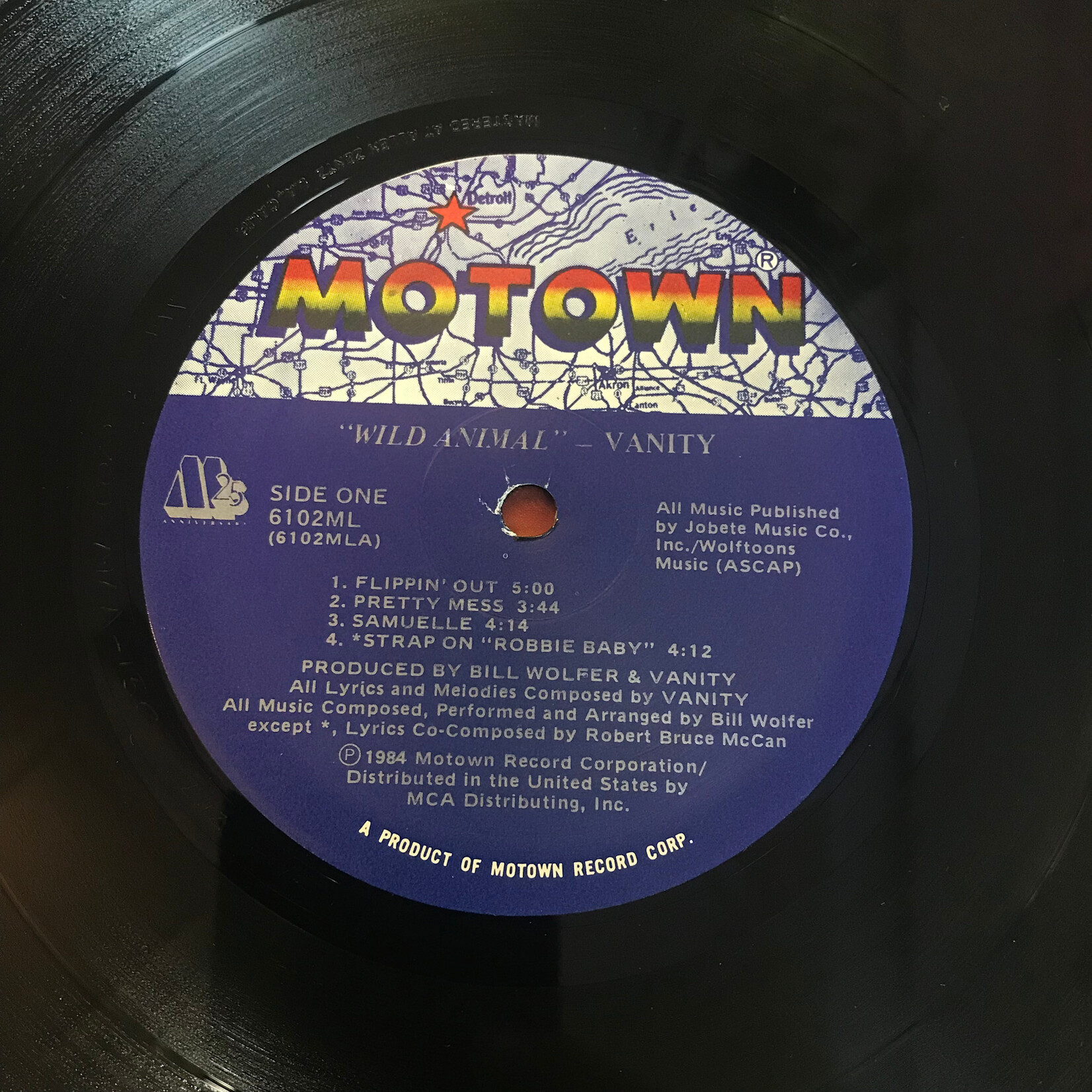 Vanity - Wild Animal - 6102ML - Vinyl LP (USED)