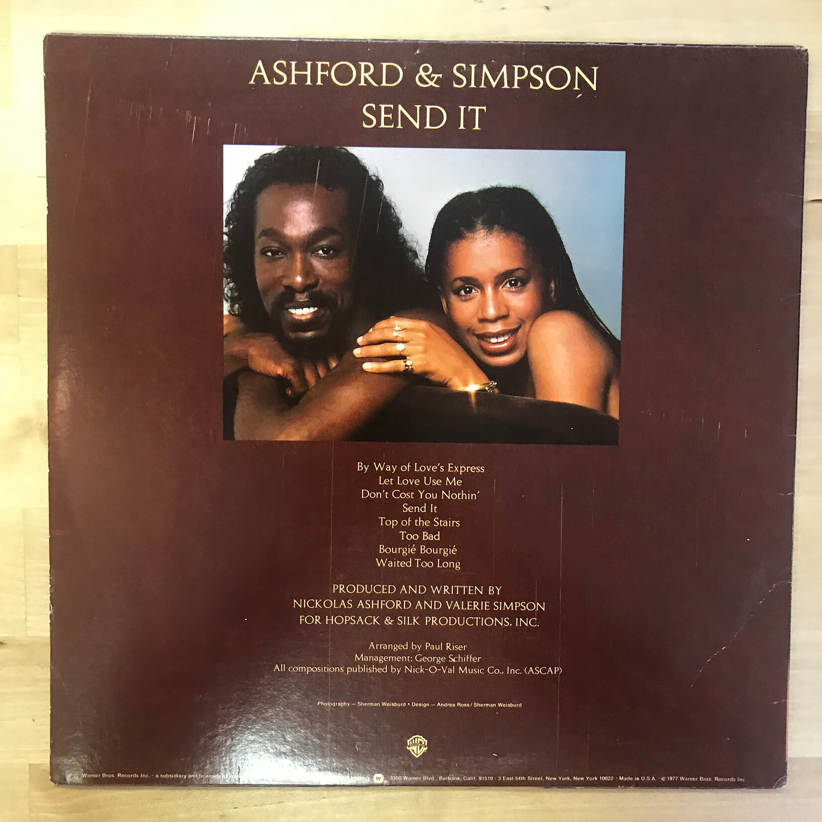 Ashford & Simpson - Send It - BS 3088 - Vinyl LP (USED
