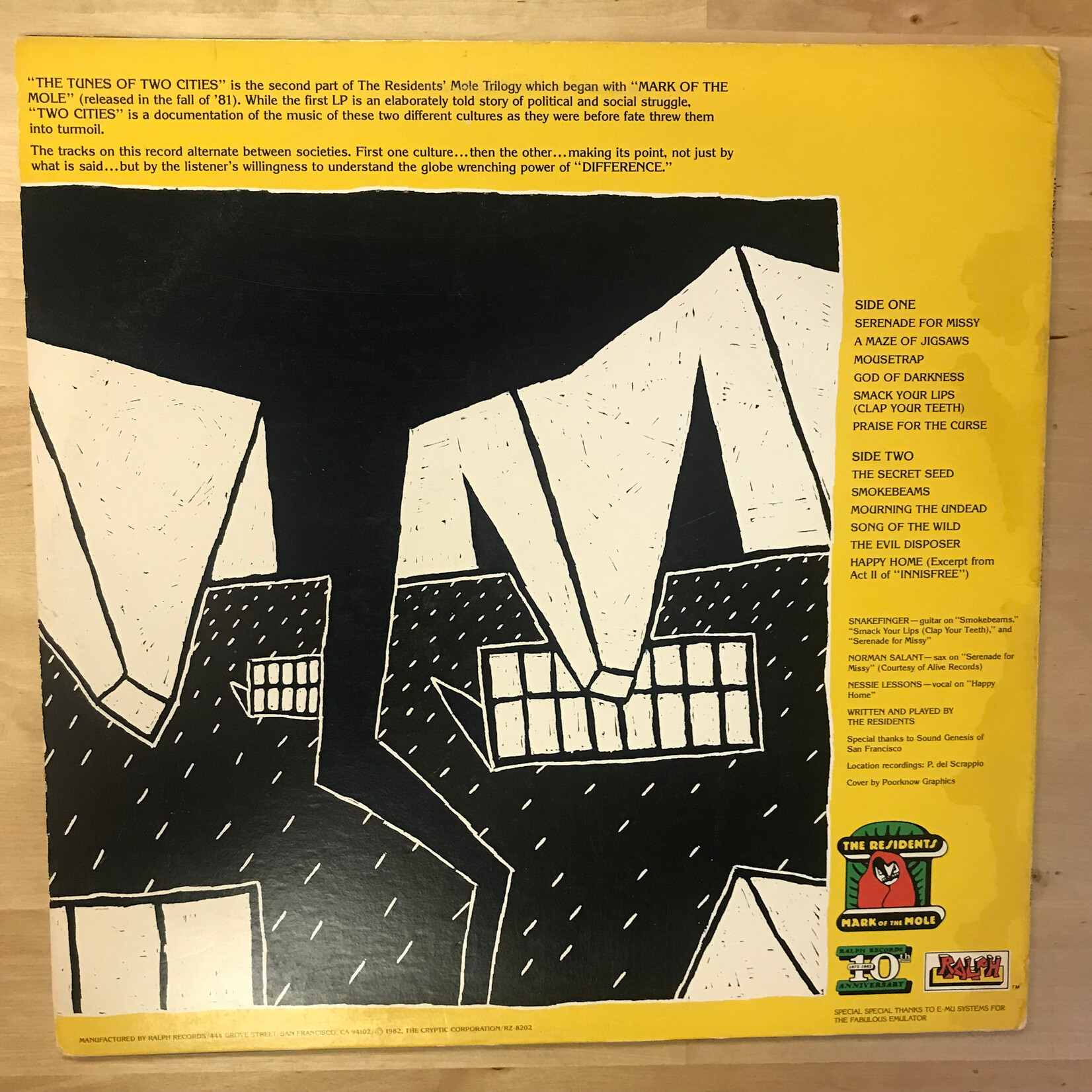 Residents - The Tunes Of two Cities - RZ8202 - Vinyl LP (USED)