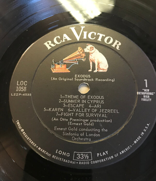 Exodus - An Original Soundtrack Recording - LOC1058 - Vinyl LP (USED)