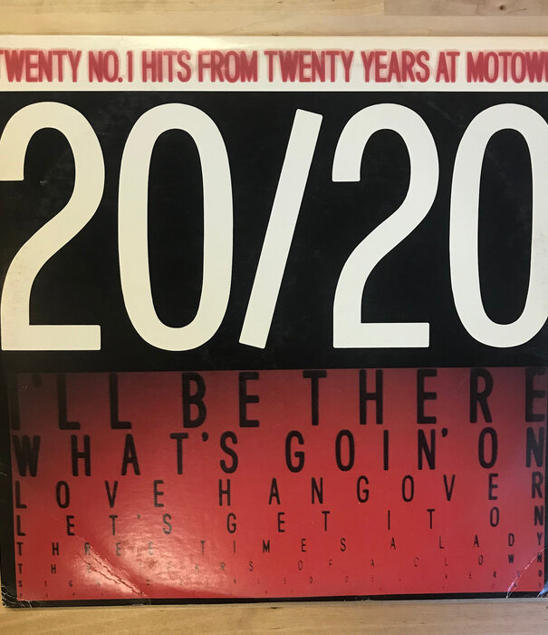 Various - 20/20 Twenty No.1 Hits From Twenty Years At Motown - M9 937A2 - Vinyl LP (USED)