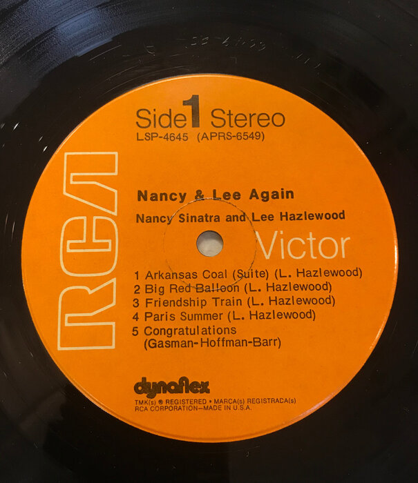 Nancy Sinatra, Lee Hazelwood - Nancy & Lee Again - LSP4645 - Vinyl LP (USED)