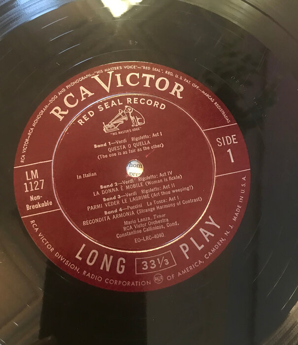 Mario Lanza - The Great Caruso - LM1127 - Vinyl LP (USED)