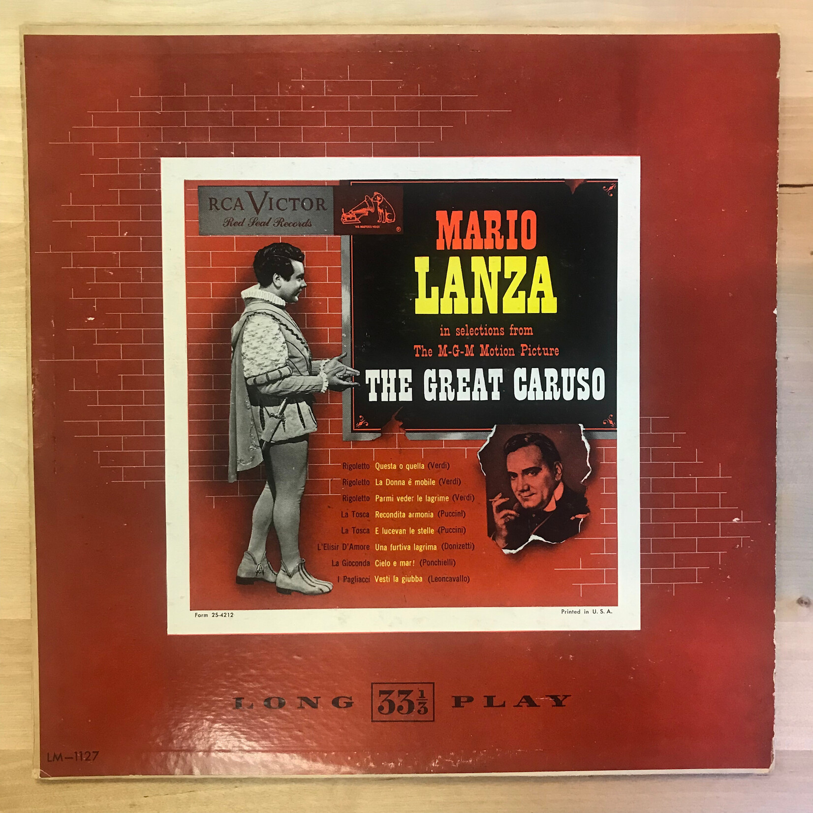 Mario Lanza - The Great Caruso - LM1127 - Vinyl LP (USED)