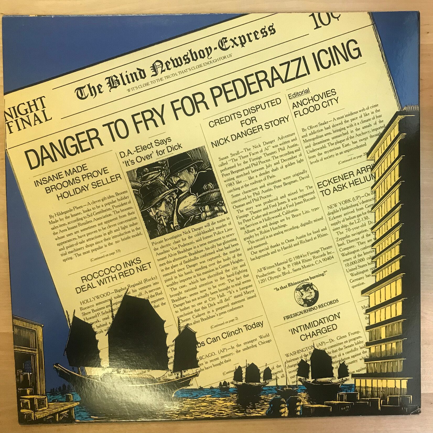 Firesign Theatre - Nick Danger: The Three Faces Of Al - RNLP812 - Vinyl LP (USED)