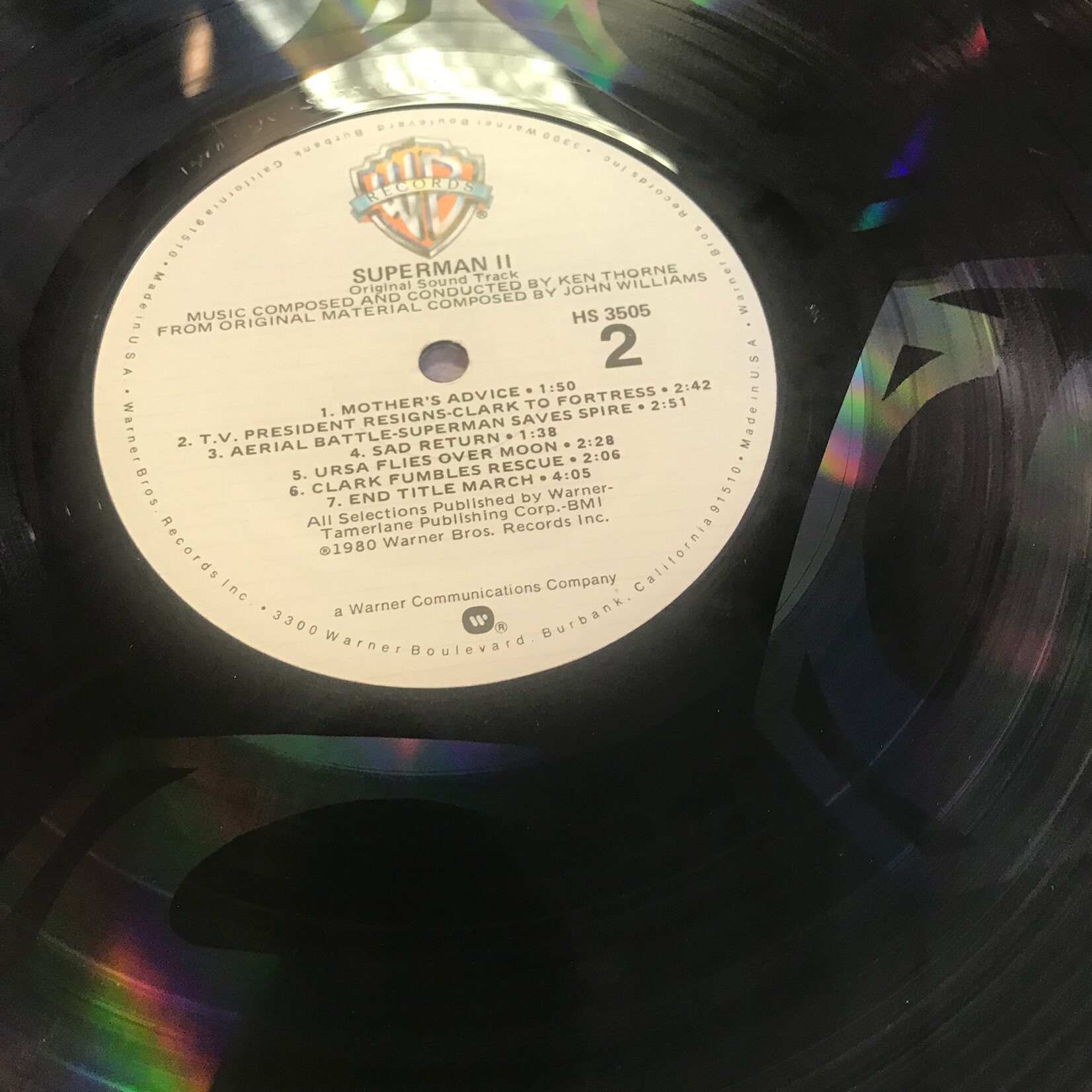 Superman - Superman II Original Motion Picture Sound Track - HS3505 - Vinyl LP (USED)