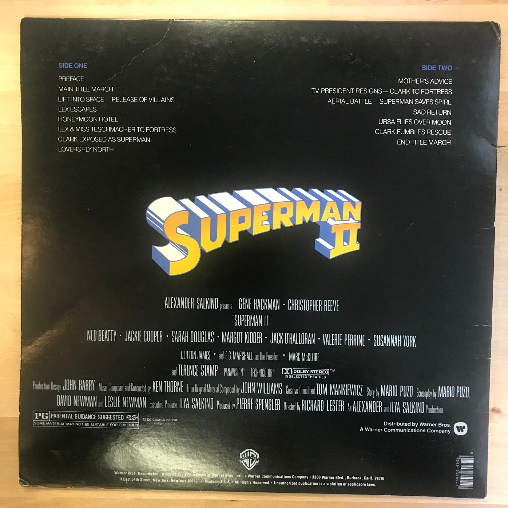 Superman - Superman II Original Motion Picture Sound Track - HS3505 - Vinyl LP (USED)
