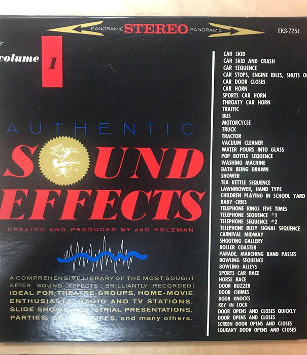 Jac Holzman - Authentic Sound Effects Volume 1 & 2 - EKS 7251/7252 - Vinyl LP (USED)