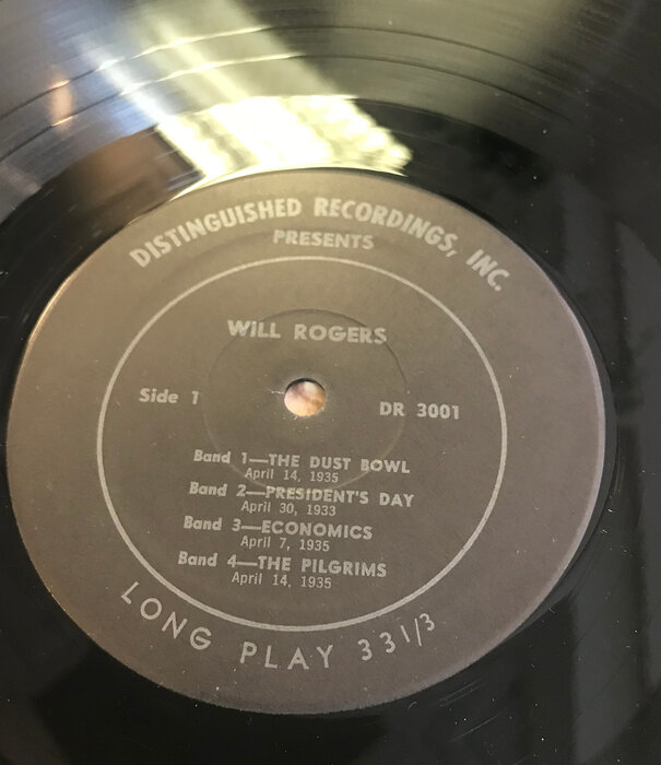 Will Rogers - Will Rogers - DR 3001 - Vinyl LP (USED)