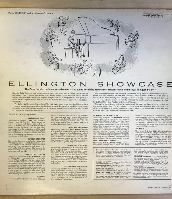Duke Ellington - Ellington Showcase - T 679 - Vinyl LP (USED)
