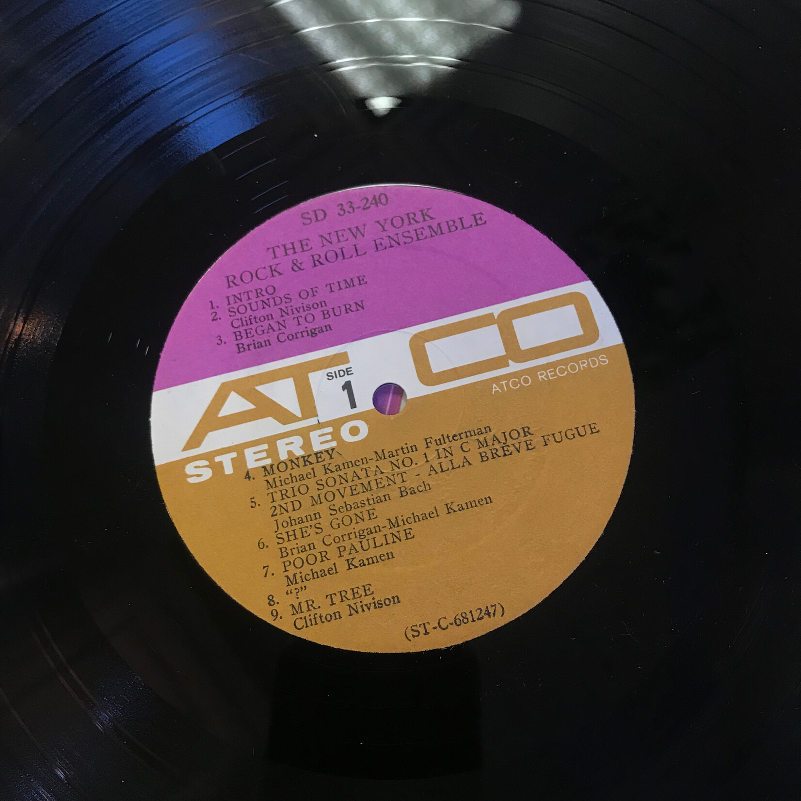 New York Rock & Roll Ensemble - New York Rock & Roll Ensemble - SD33 240 - Vinyl LP (USED)