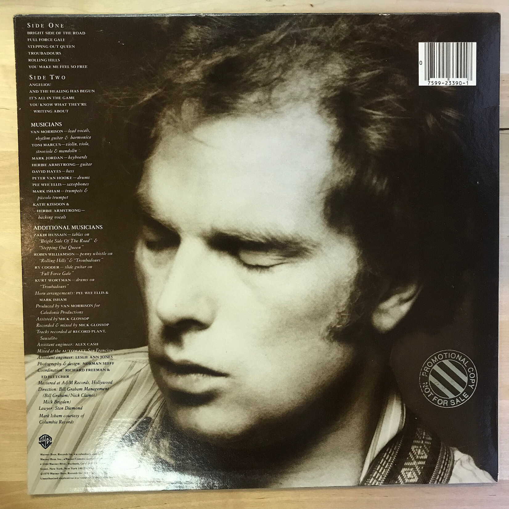 Van Morrison - Into The Music (PROMO) - HS3390 - Vinyl LP (USED)