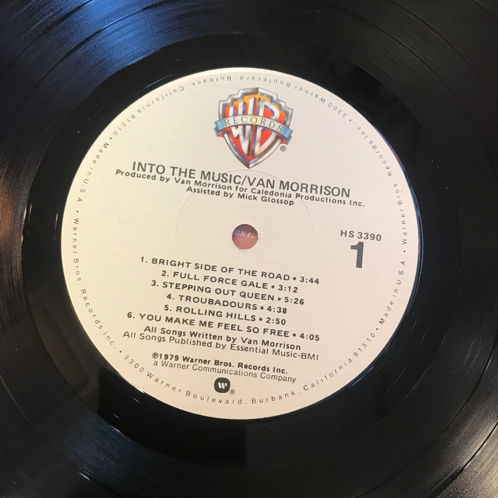 Van Morrison - Into The Music (PROMO) - HS3390 - Vinyl LP (USED)